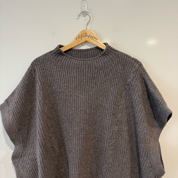 NWT By Anthropologie Mock-Neck Short Sleeve Ribbed Sleeveless Sweater Vest - Picture 7 of 14